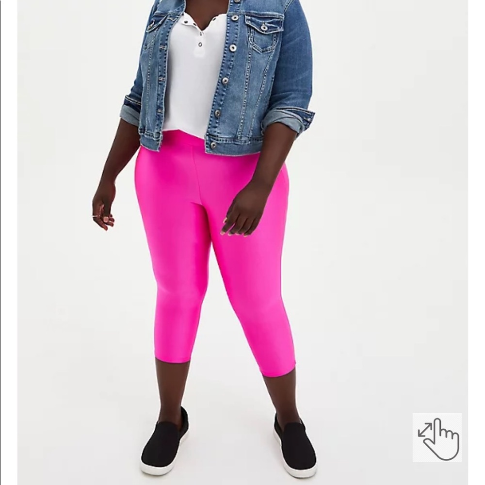 Torrid Neon Hot Pink Liquid Premium Legging NEW 1X